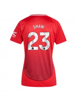 Manchester United Luke Shaw #23 Heimtrikot für Frauen 2024-25 Kurzarm